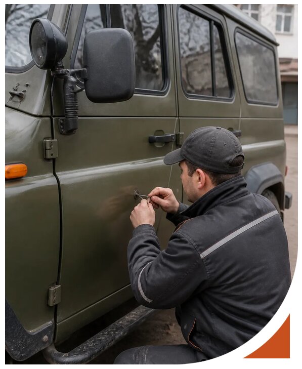 Профессиональное вскрытие автомобиля УАЗ без повреждений в Новочеркасске